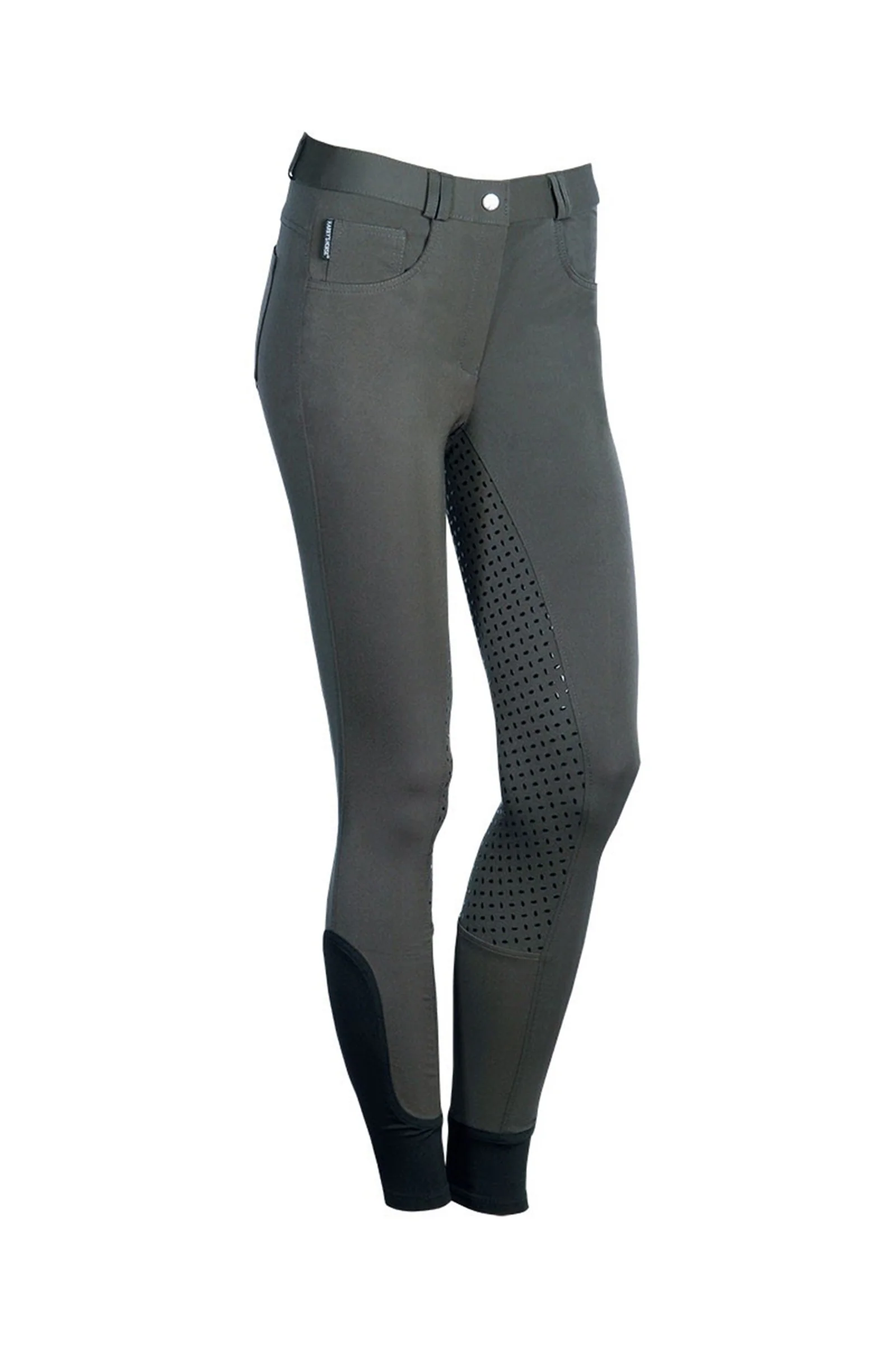 Bryczesy dziecięce Redwood Full Grip Grey 140