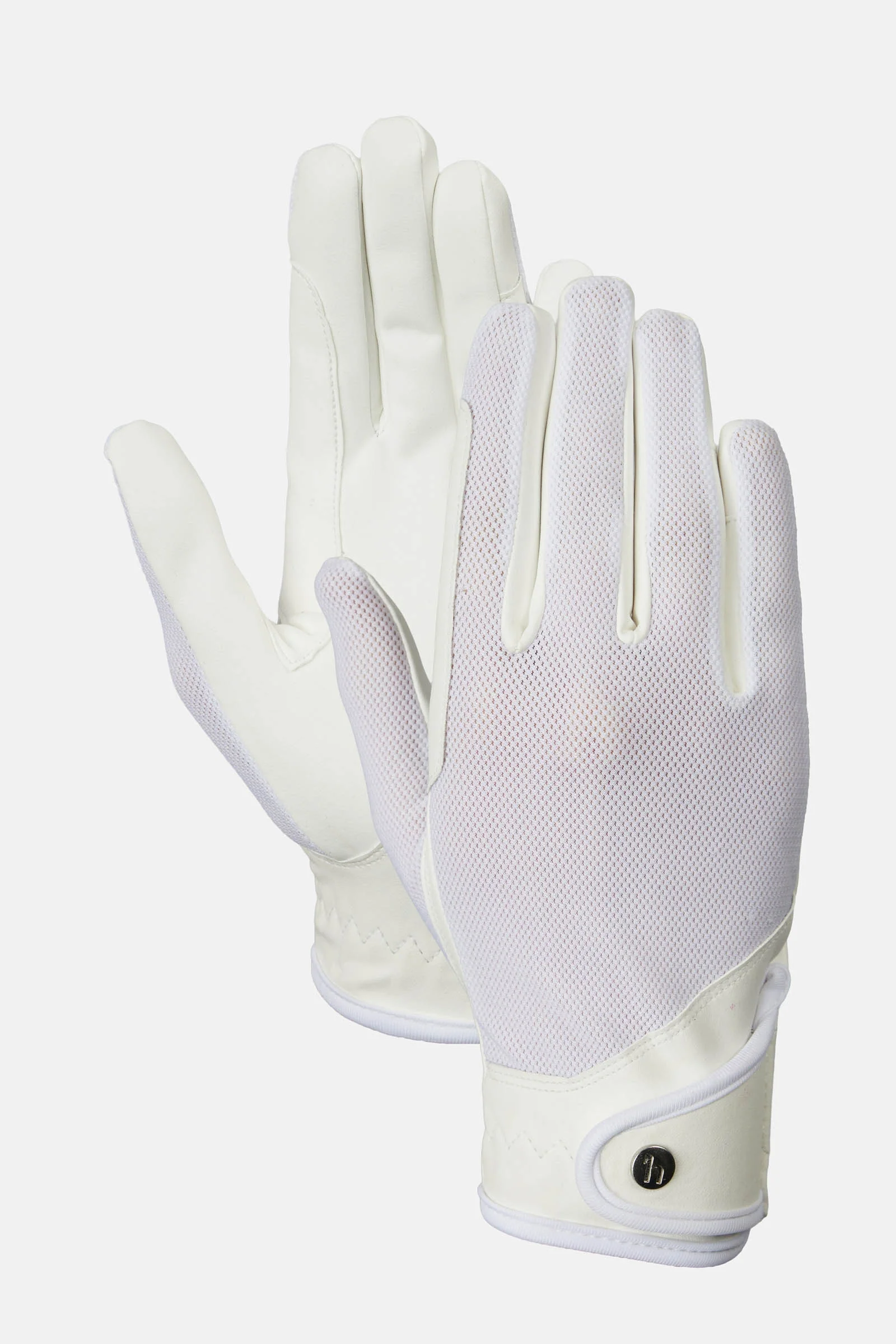 Ally rękawiczki jeździeckie mesh white 10