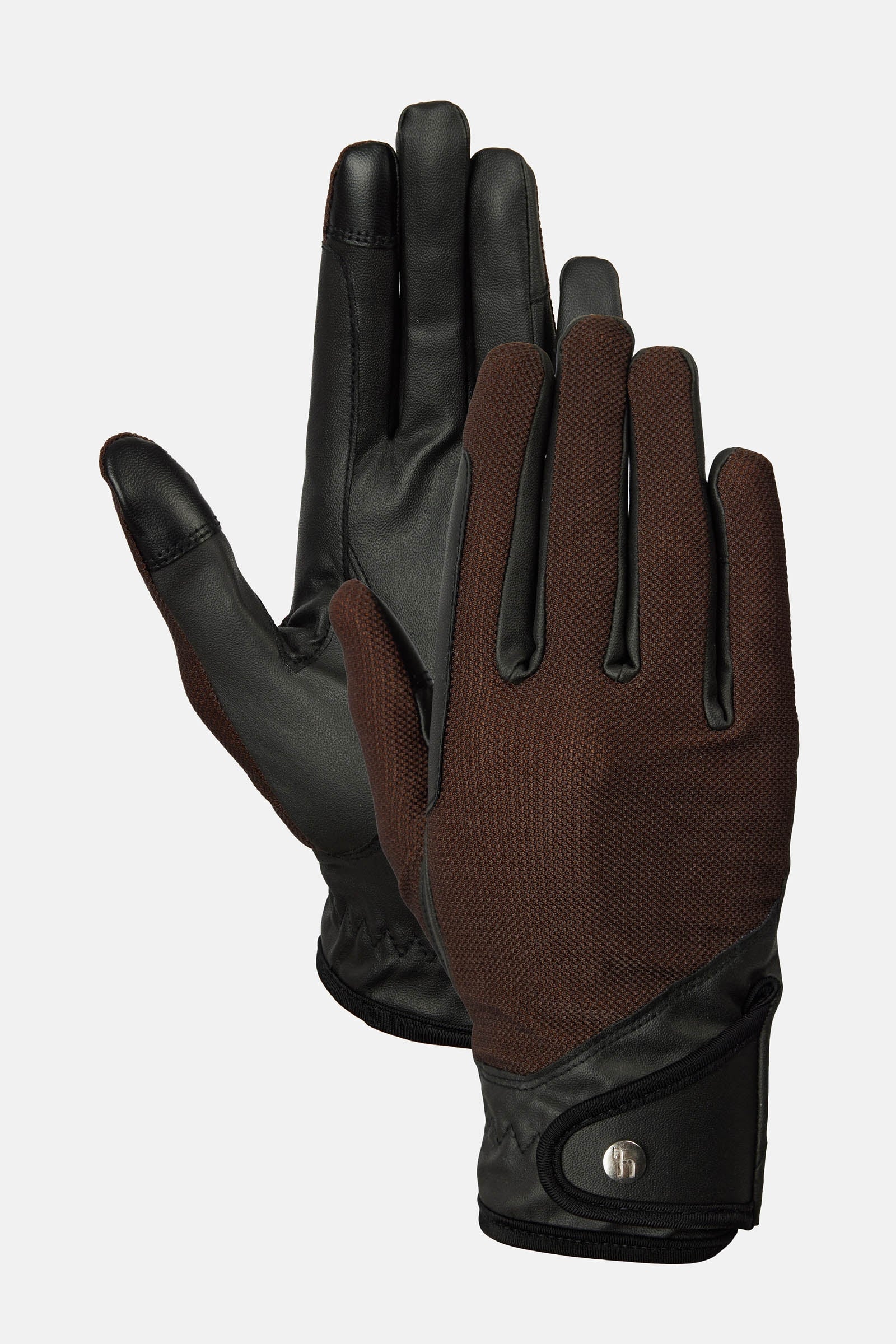 Ally rękawiczki jeździeckie mesh Dark Brown 6