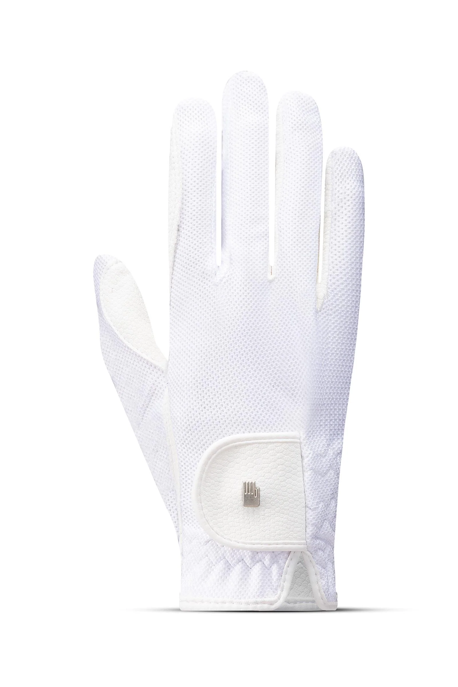 Roeck-Grip Lite Junior rękawiczki jeździeckie White 4