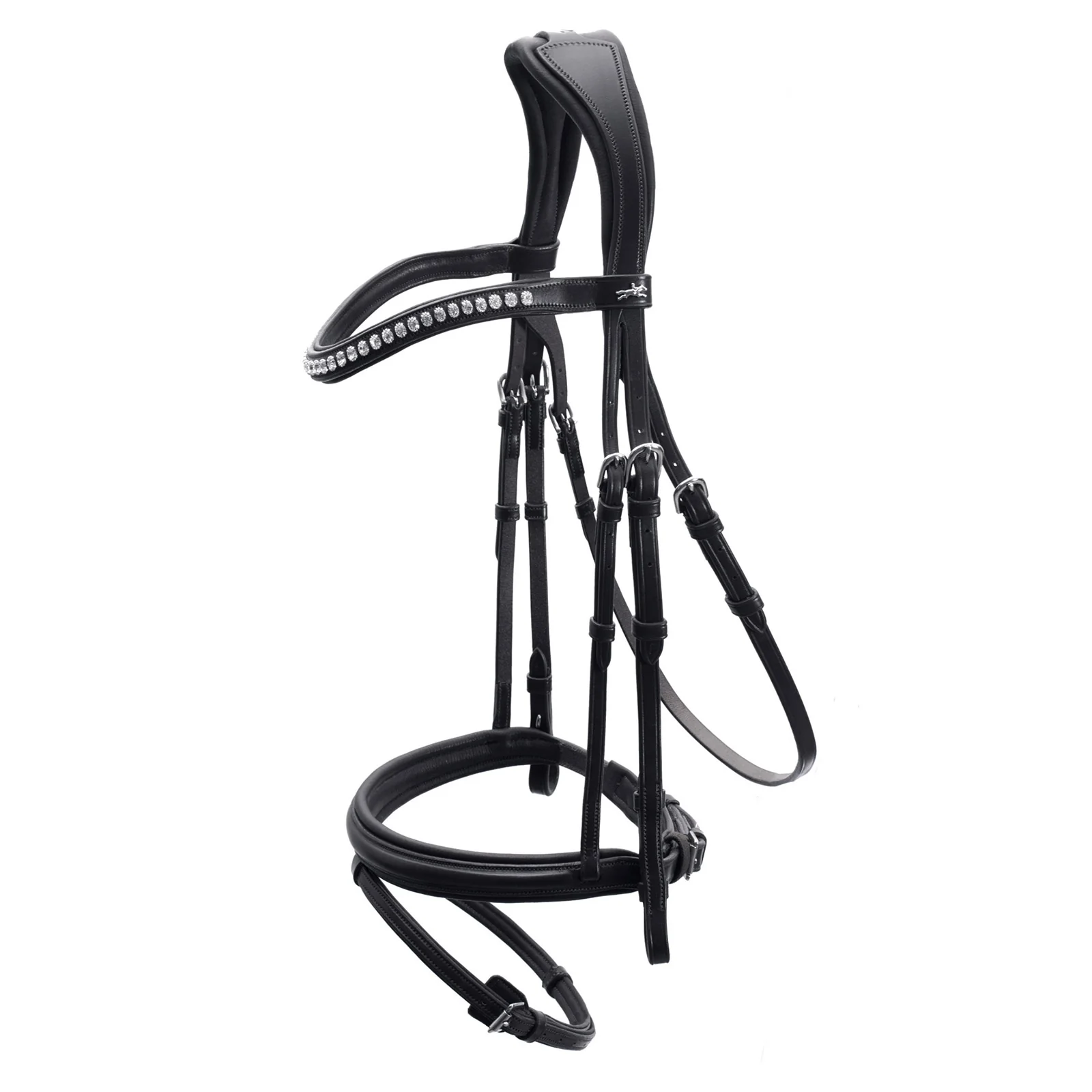 Ogłowie Rome Select Black/Crystal C