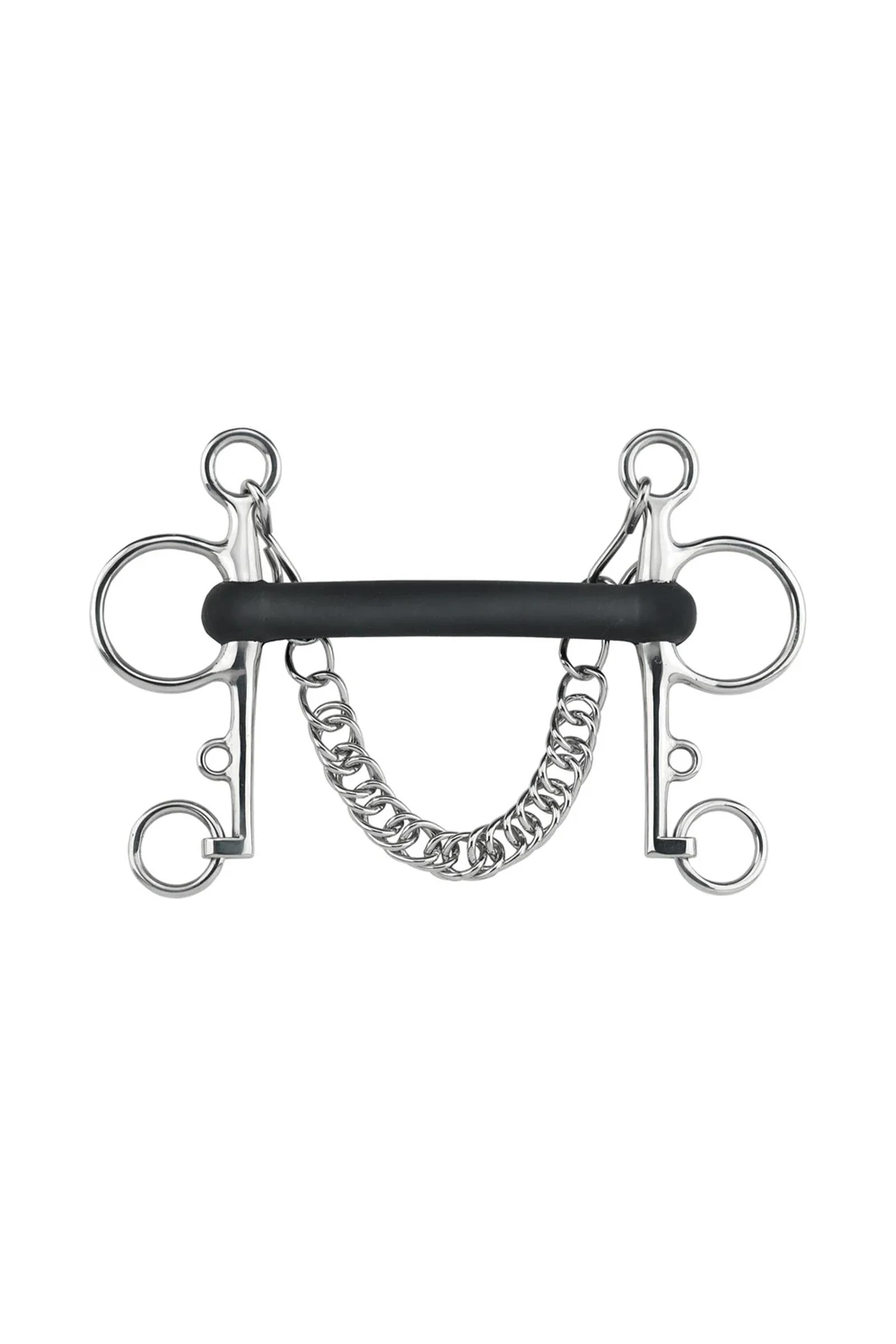 gumowy pelham elastyczny, proste 18 mm, stal nierdzewna Metall 125 mm