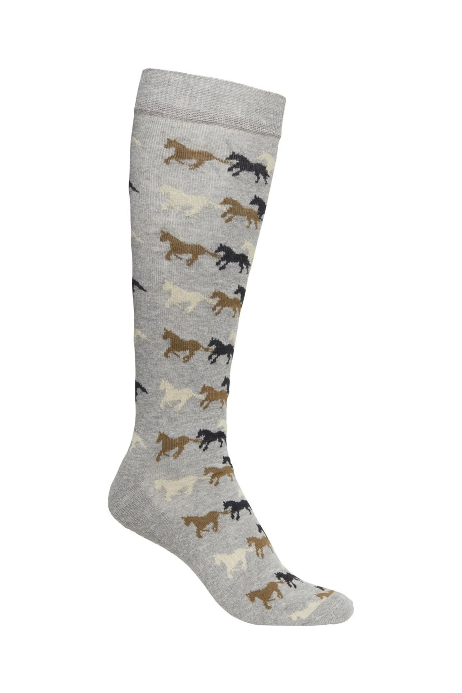 Running Horse dziecięce skarpety jeździeckie Pebble Grey 35-39