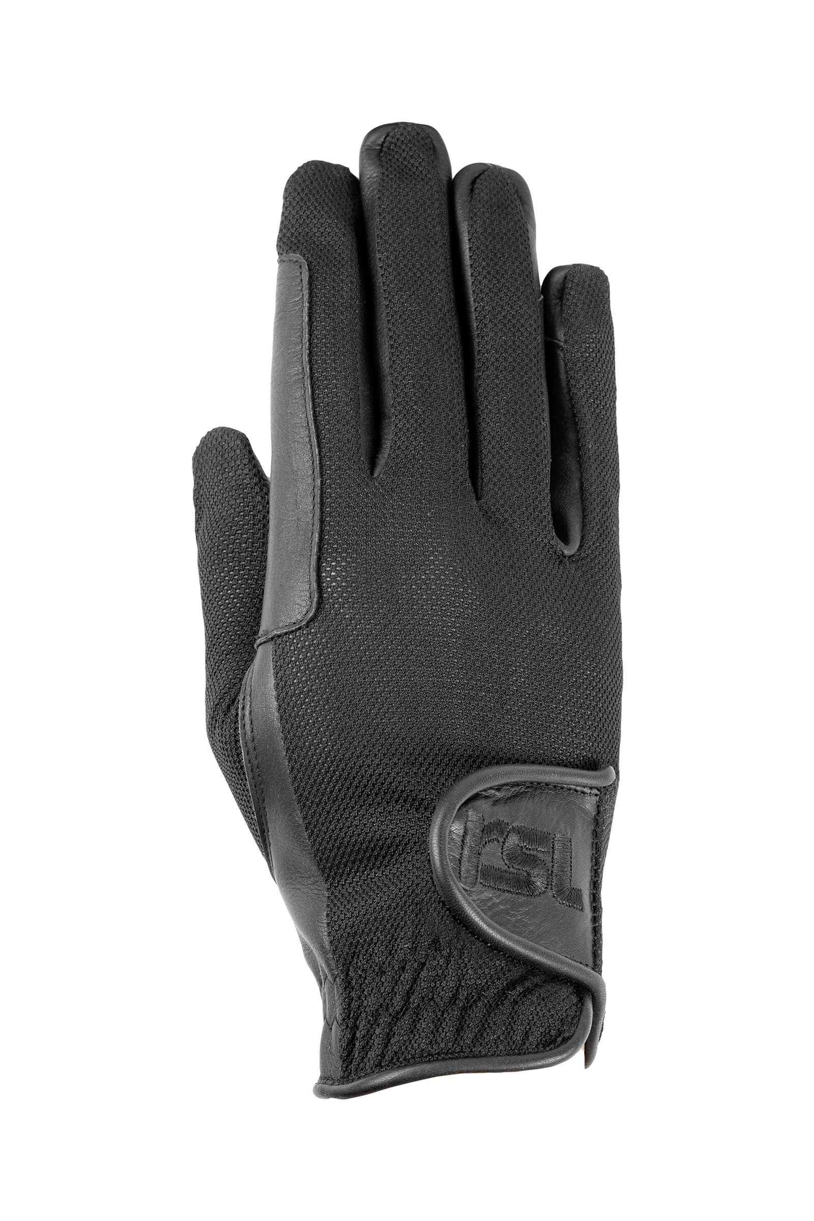 Rękawice jeździeckie skórzane Santa Monica Black 7