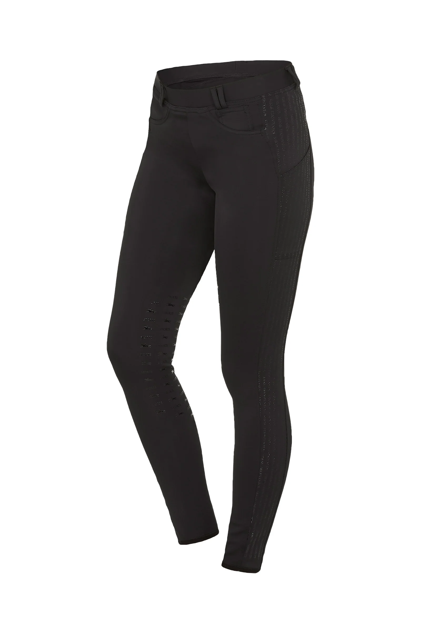 Damskie rajstopy za kolano Schockemöhle w sportowym stylu Light Black 34