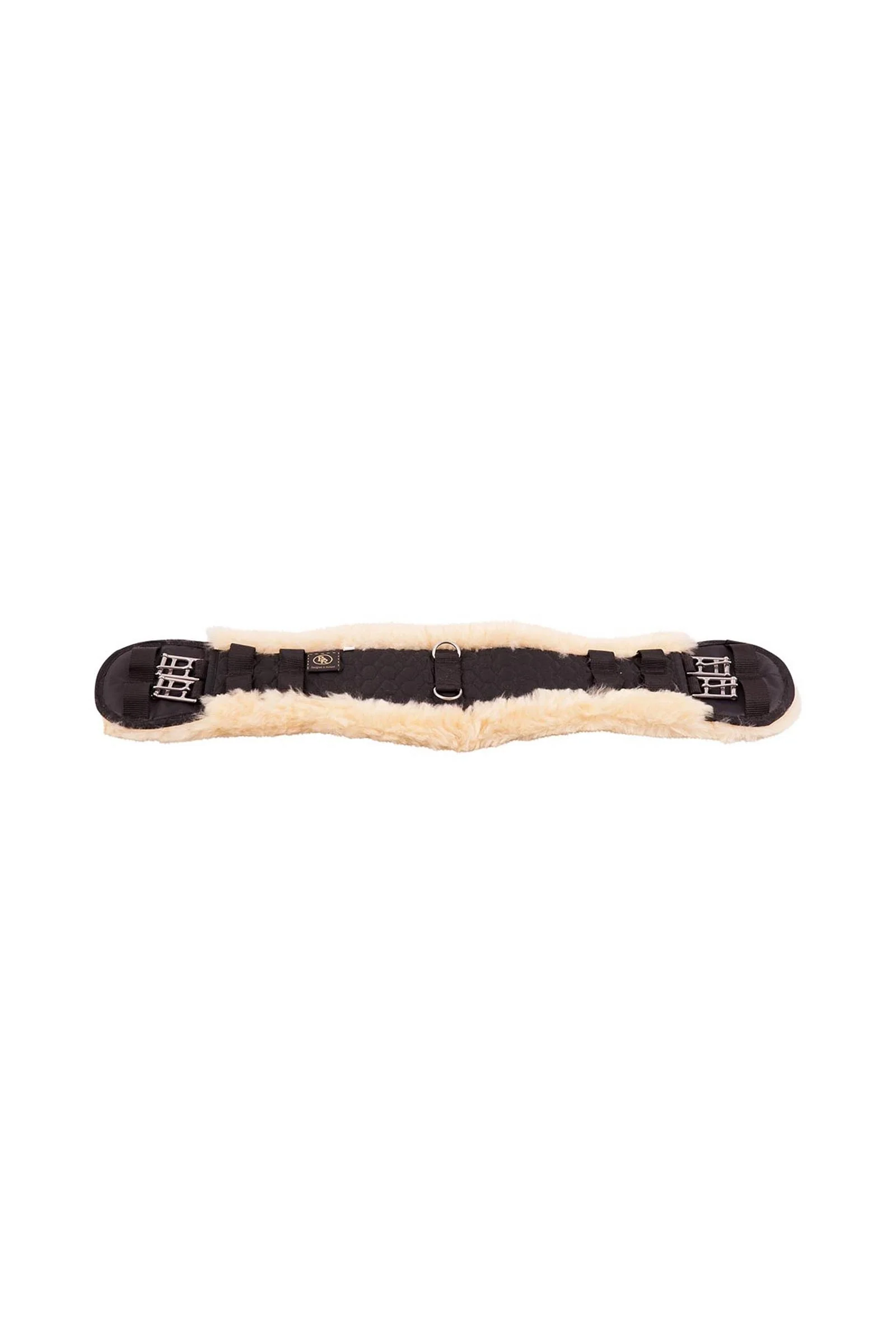 popręg ujeżdżeniowy z owczą skórą Black 55 cm