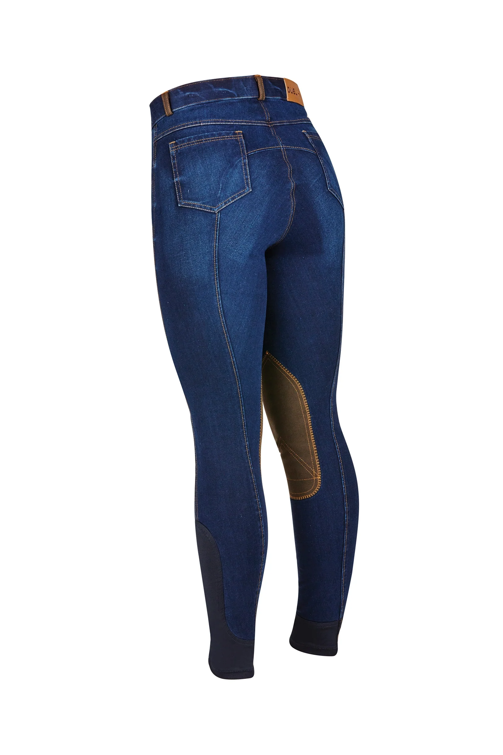 Denimowe bryczesy damskie Shona Denim Blue 32