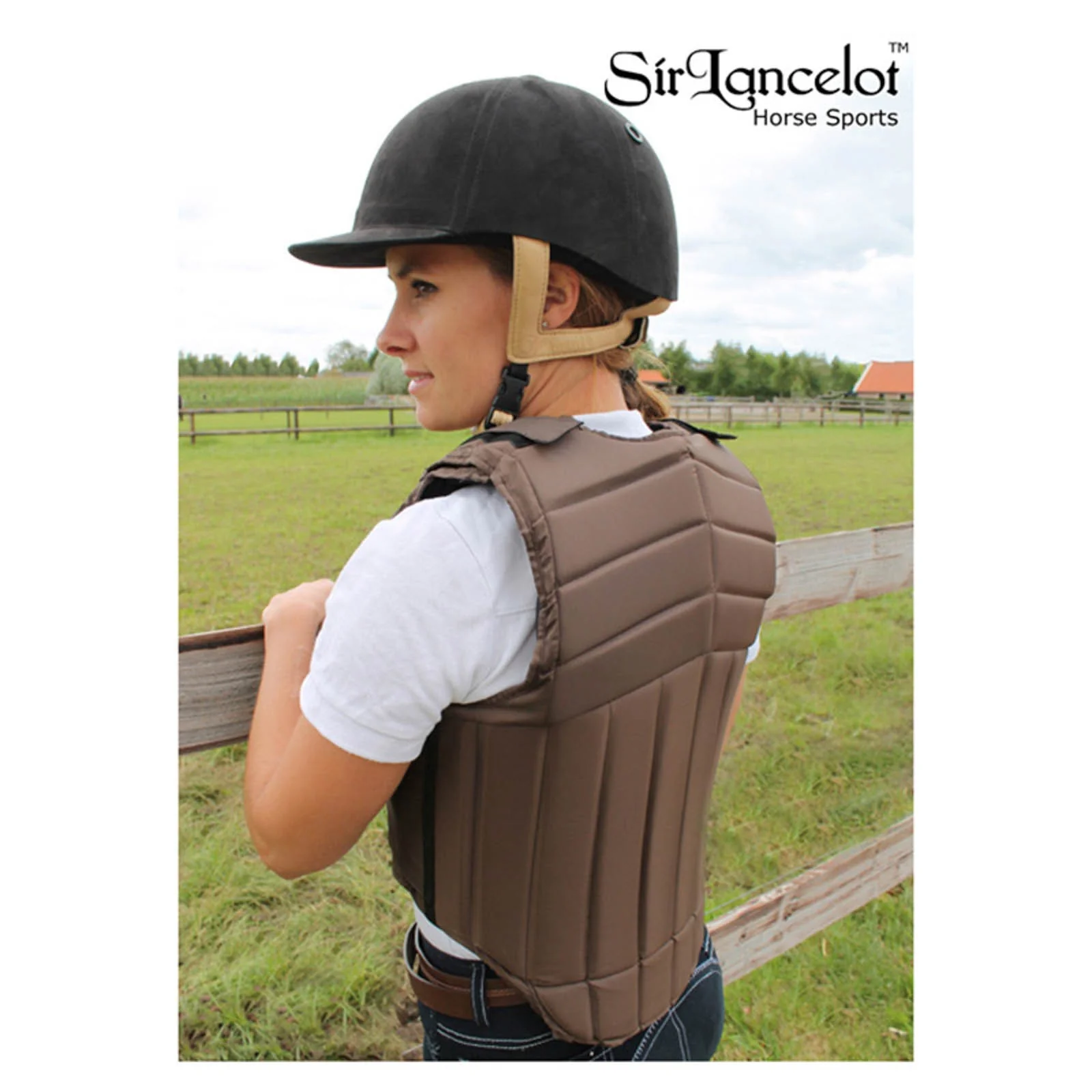 Sir Lancelot jeździecki ochraniacz tułowia Brown XL
