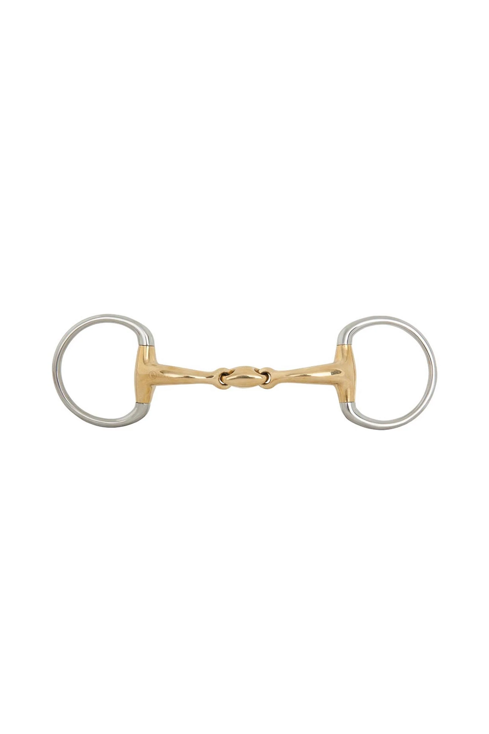 Soft Contact wędzidło oliwkowe, podwójnie łamane, 16 mm Gold 125 mm