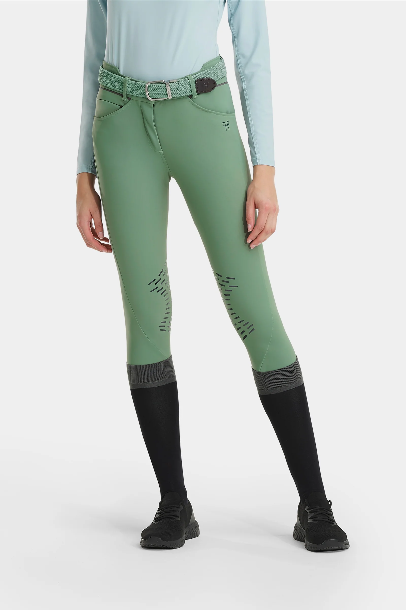 X-Design damskie bryczesy Smooth Green XXS