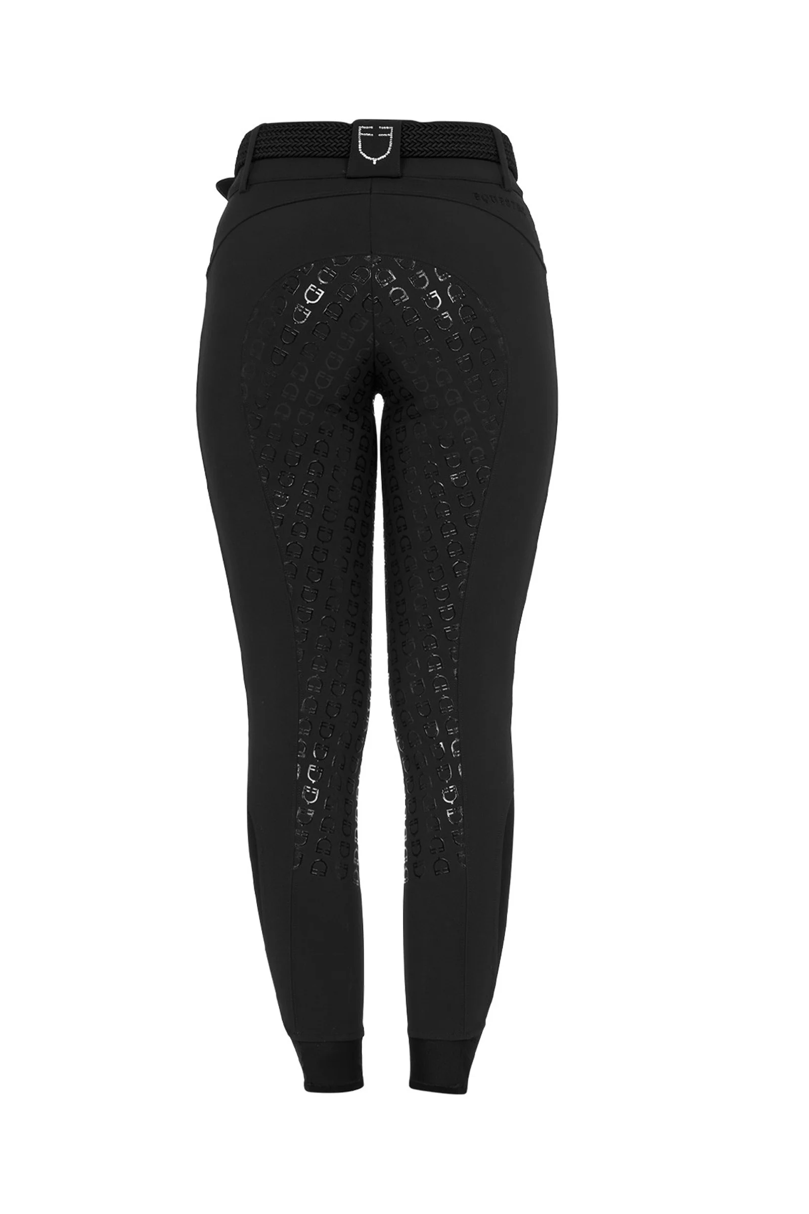 SS2026 Damskie bryczesy high waist Stones Logo pełny grip Black 36