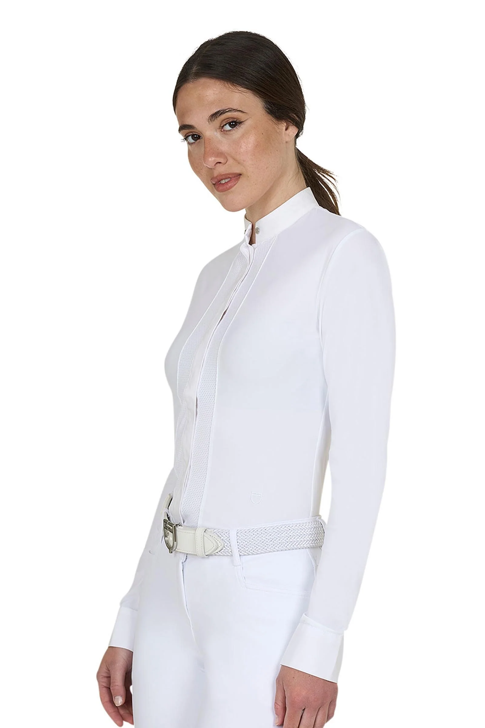 SS2026 Damska koszulka konkursowa micromesh White XS