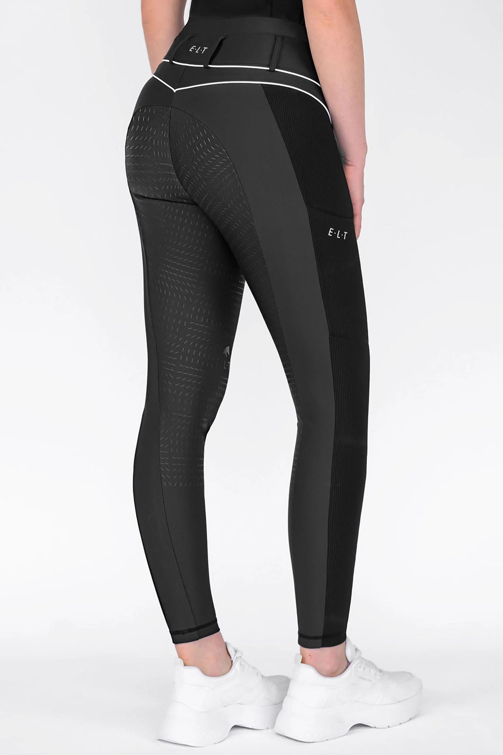 Susann damskie legginsy jeździeckie Black 36