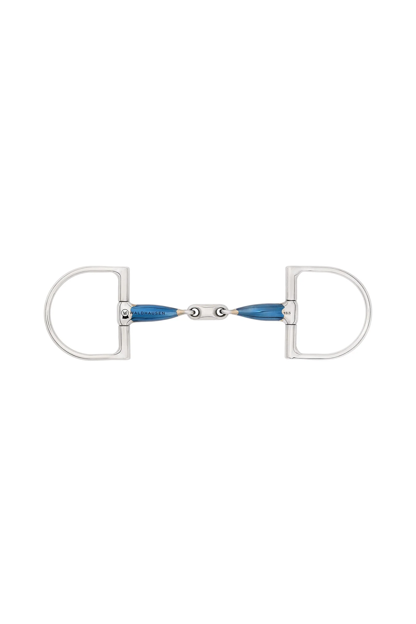 Wędzidło D-ring Sweet Iron, podwójnie łamane, 14 mm No Color 115 mm