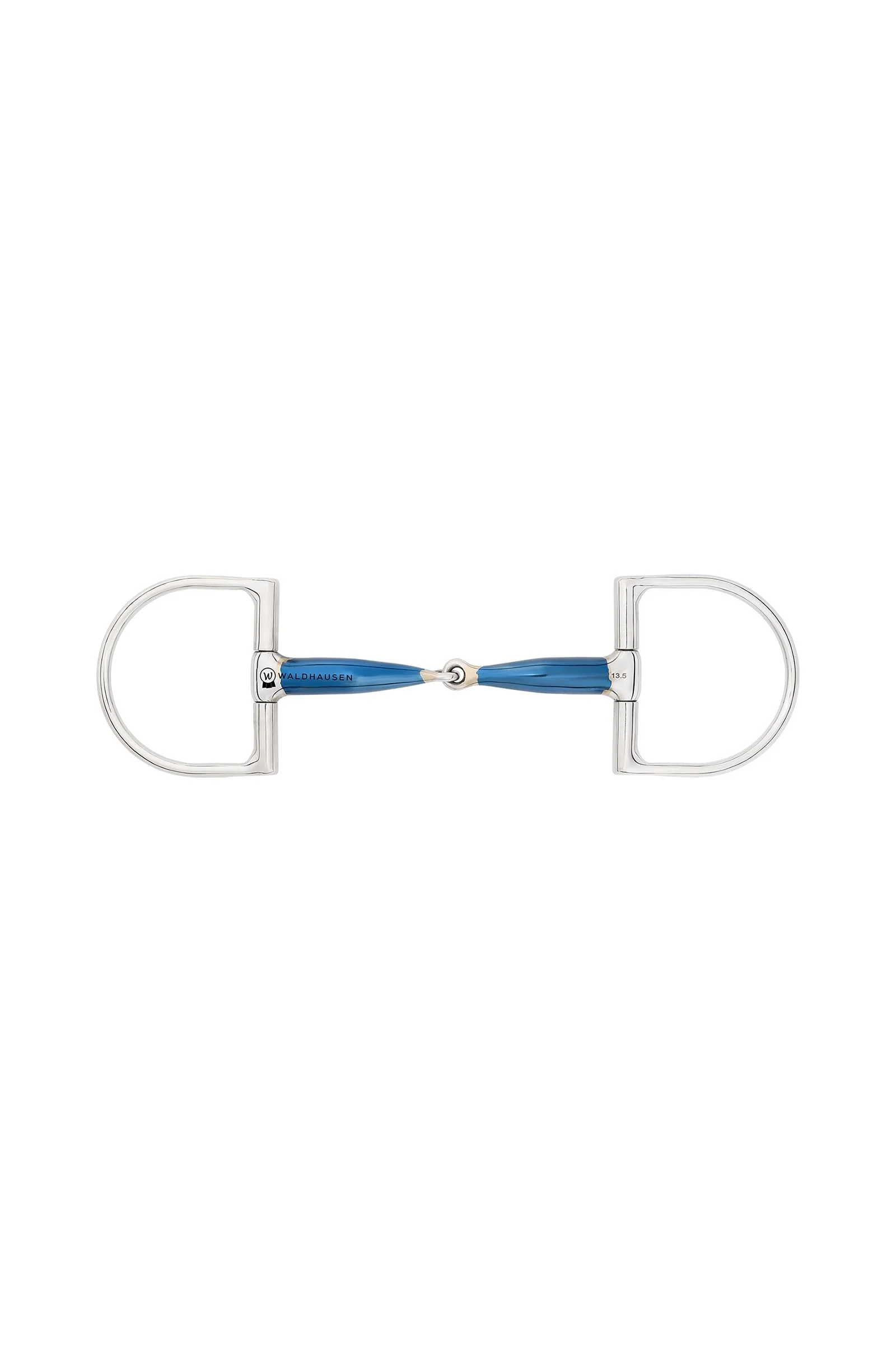 Wędzidło D-ring Sweet Iron, pojedynczo łamane, 14 mm No Color 115 mm