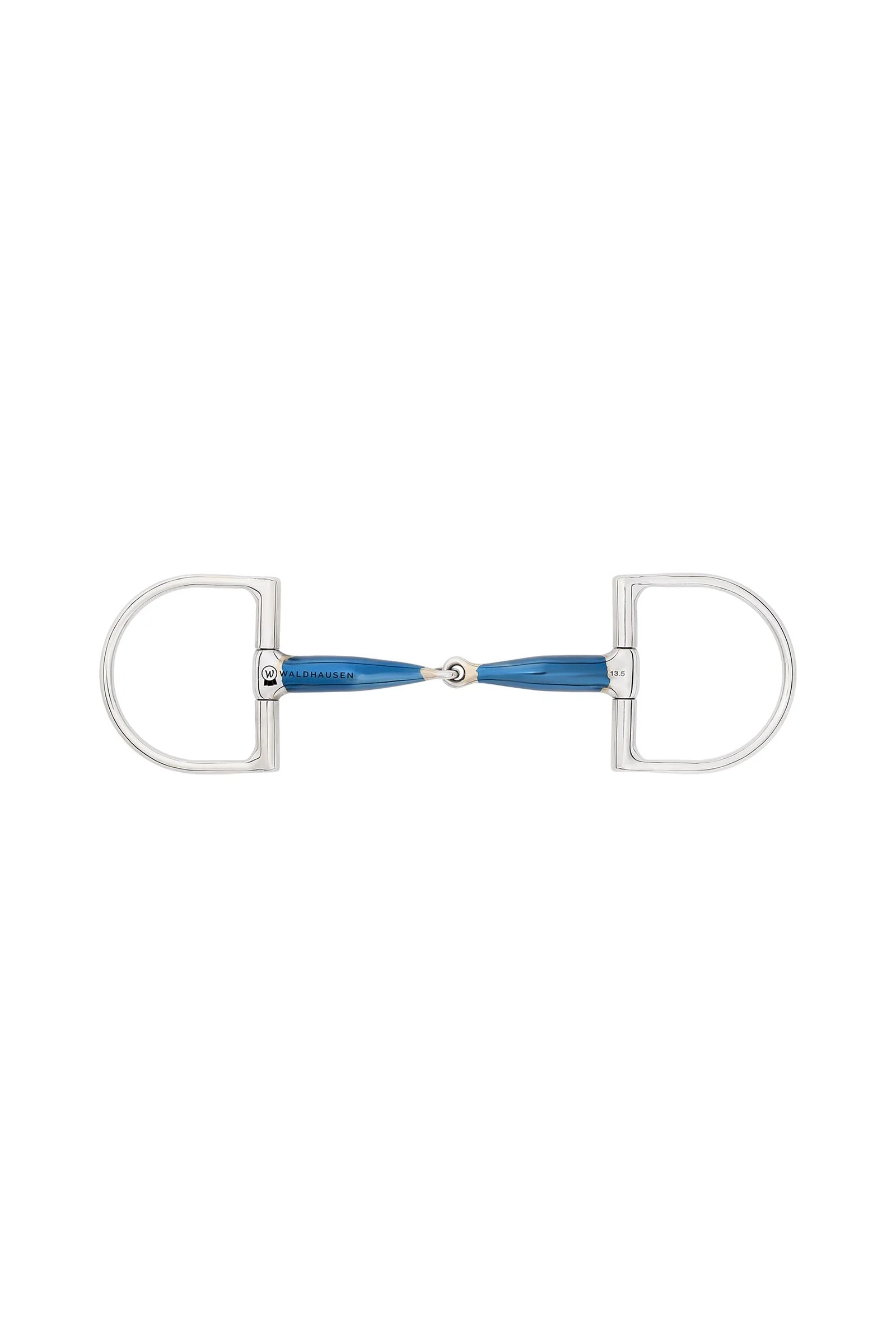 Wędzidło D-ring Sweet Iron, pojedynczo łamane, 16 mm No Color 135 mm
