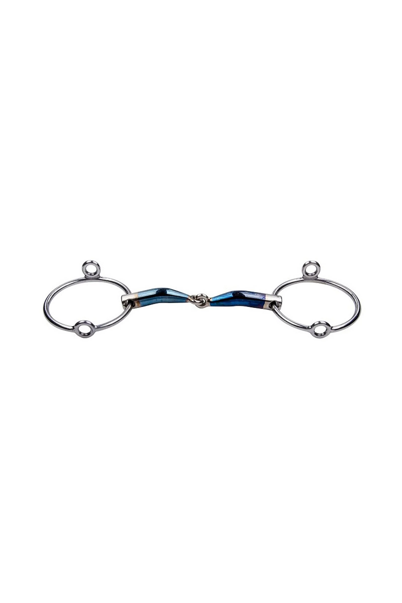 Pojedynczo łamane wędzidło-cyganka Sweet Iron z ruchomymi pierścieniami 135 mm