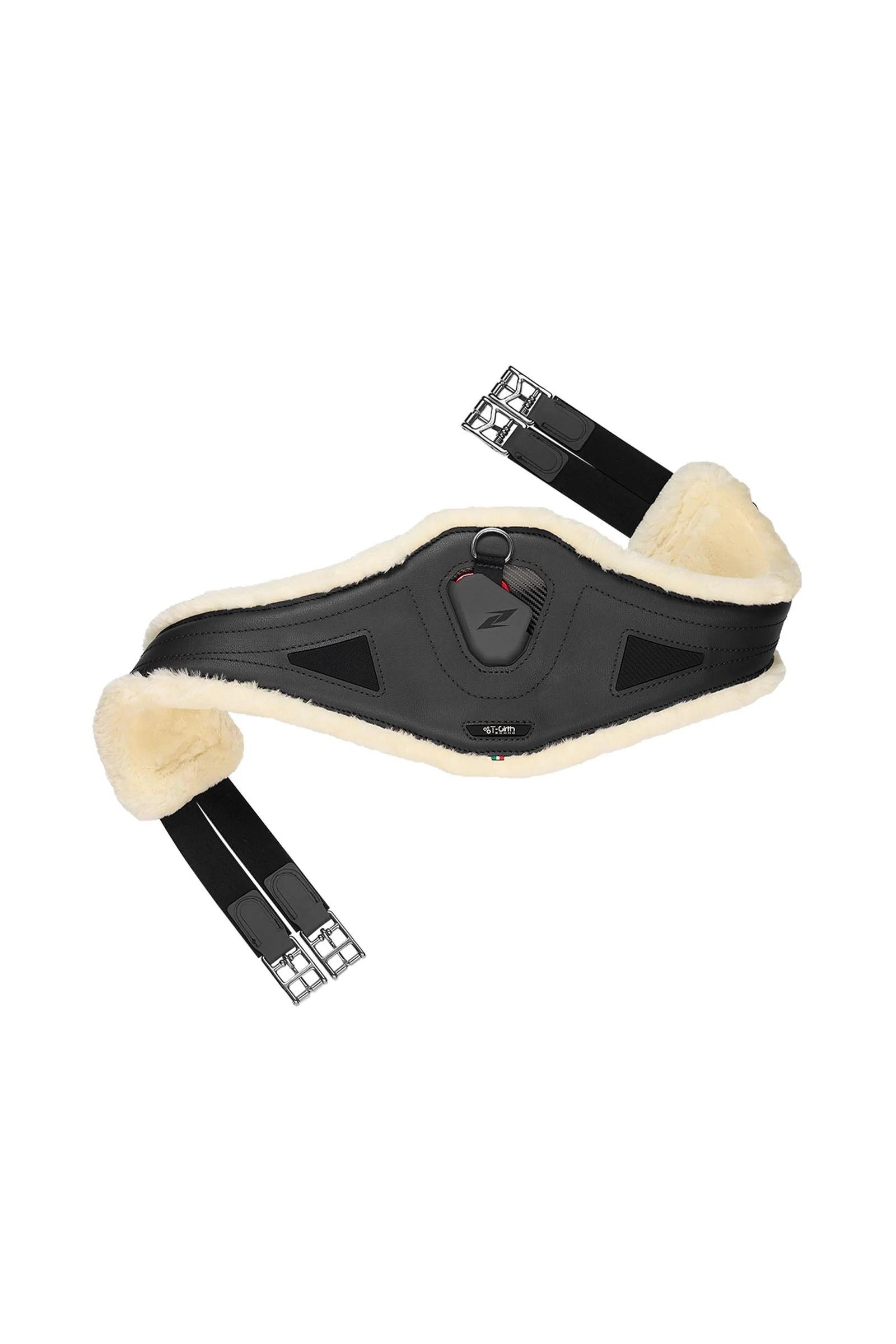 Techno-Fur Candy Popręg ze sztucznym futrem Black 130 cm