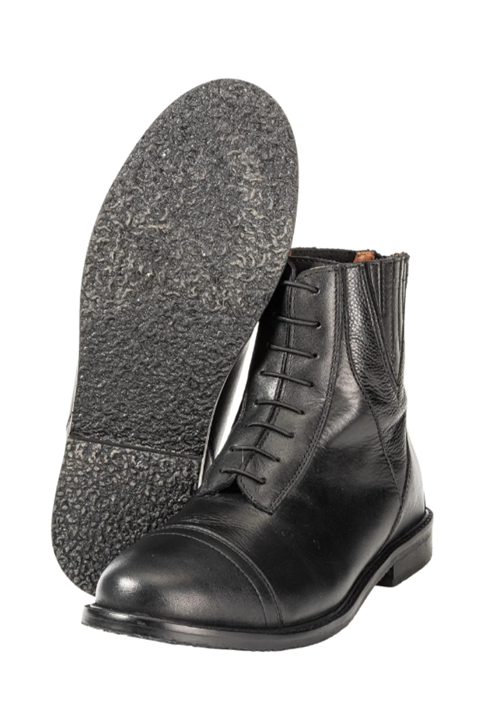 Titus sztyblety jeździeckie jodhpur skórzane mix Black/Black 44