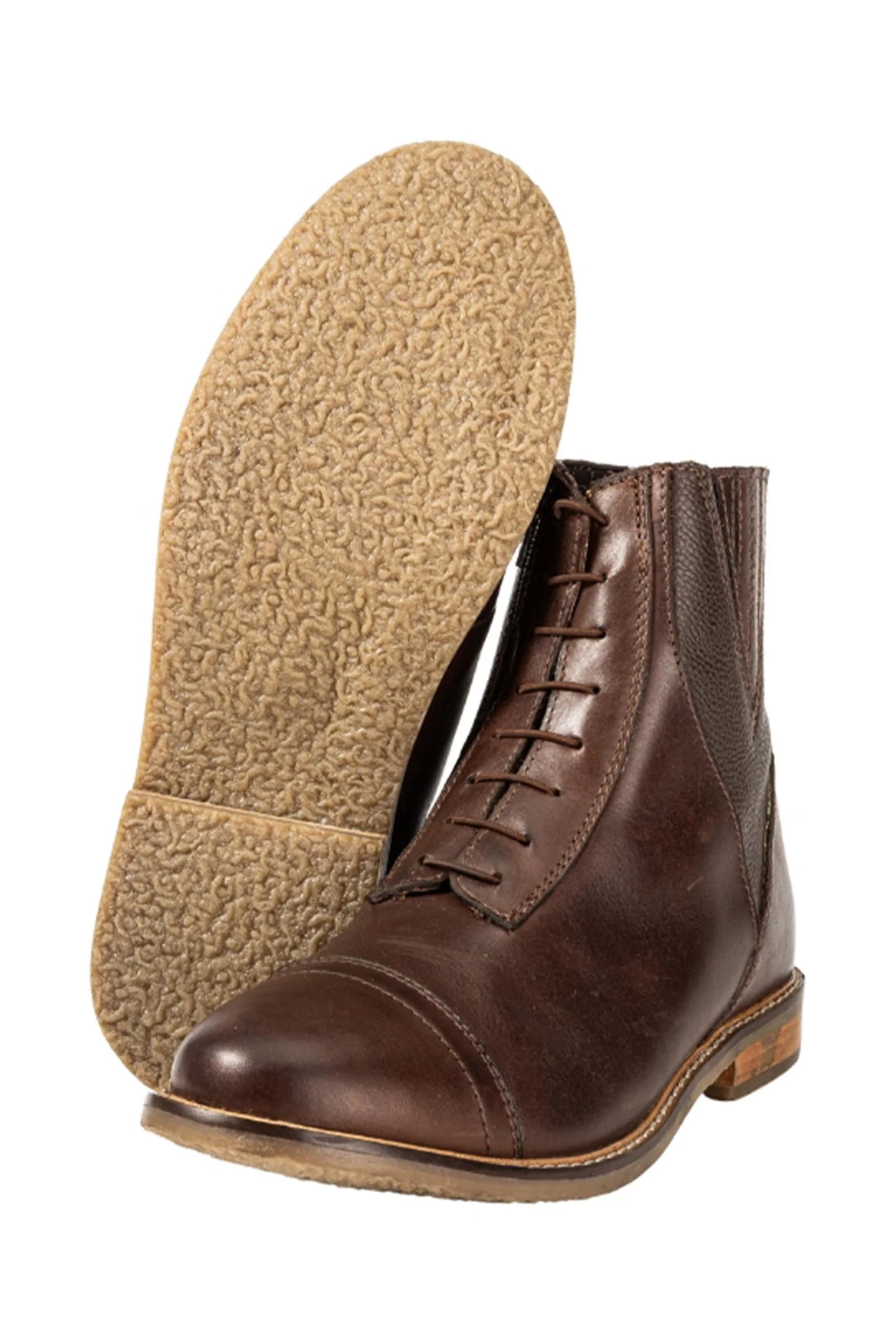 Titus sztyblety jeździeckie jodhpur skórzane mix Brown/Brown 40