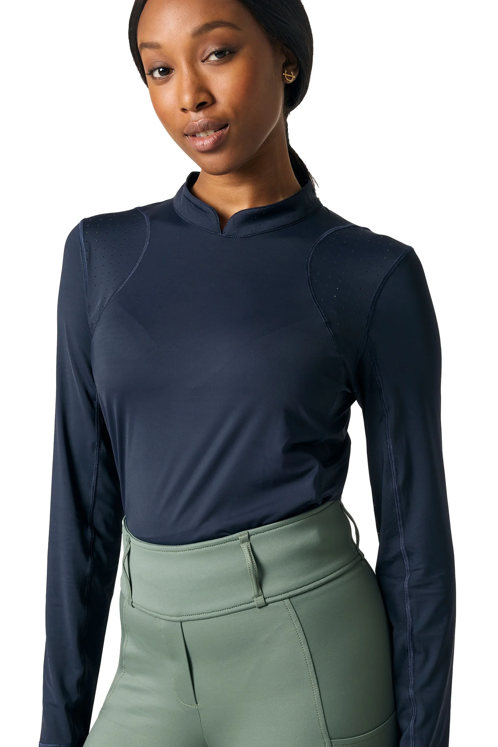 Claire LS Airflow Bluzka Navy S