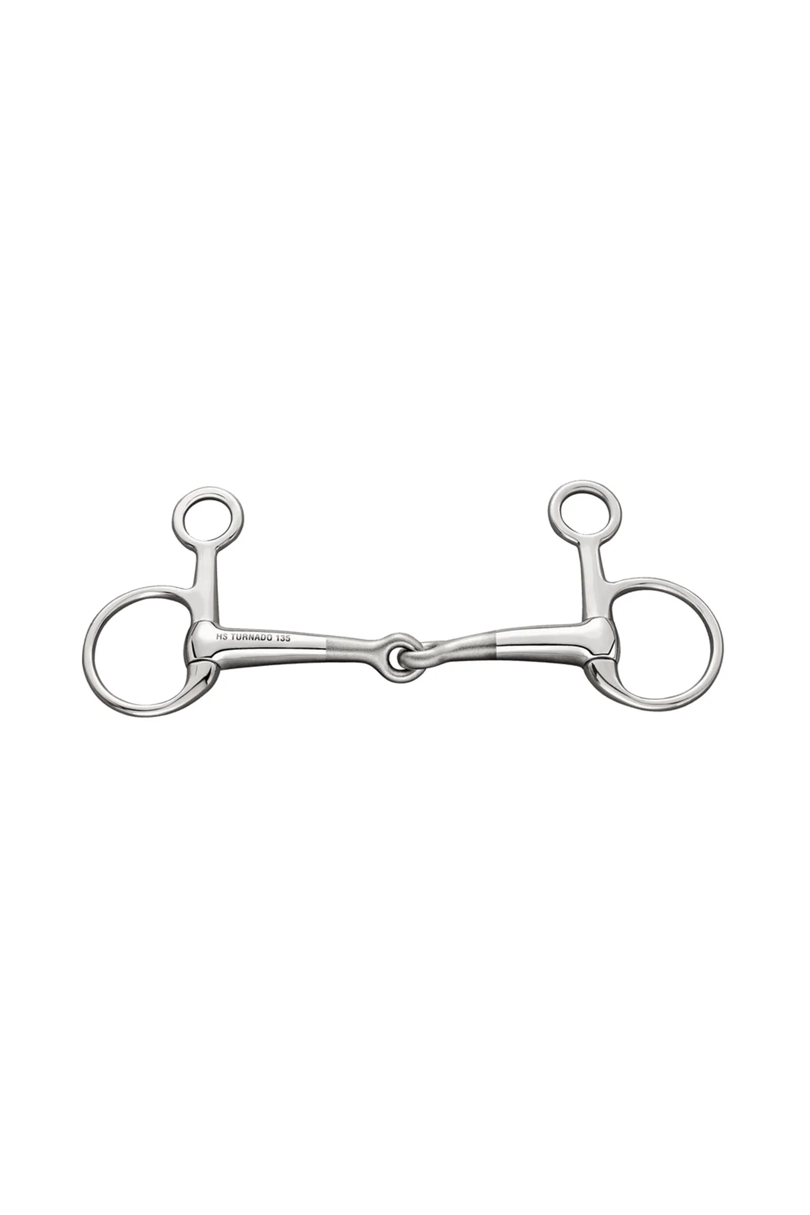Turnado wędzidło baucher, podwójnie łamane, 14 mm, stal nierdzewna Metall 95 mm