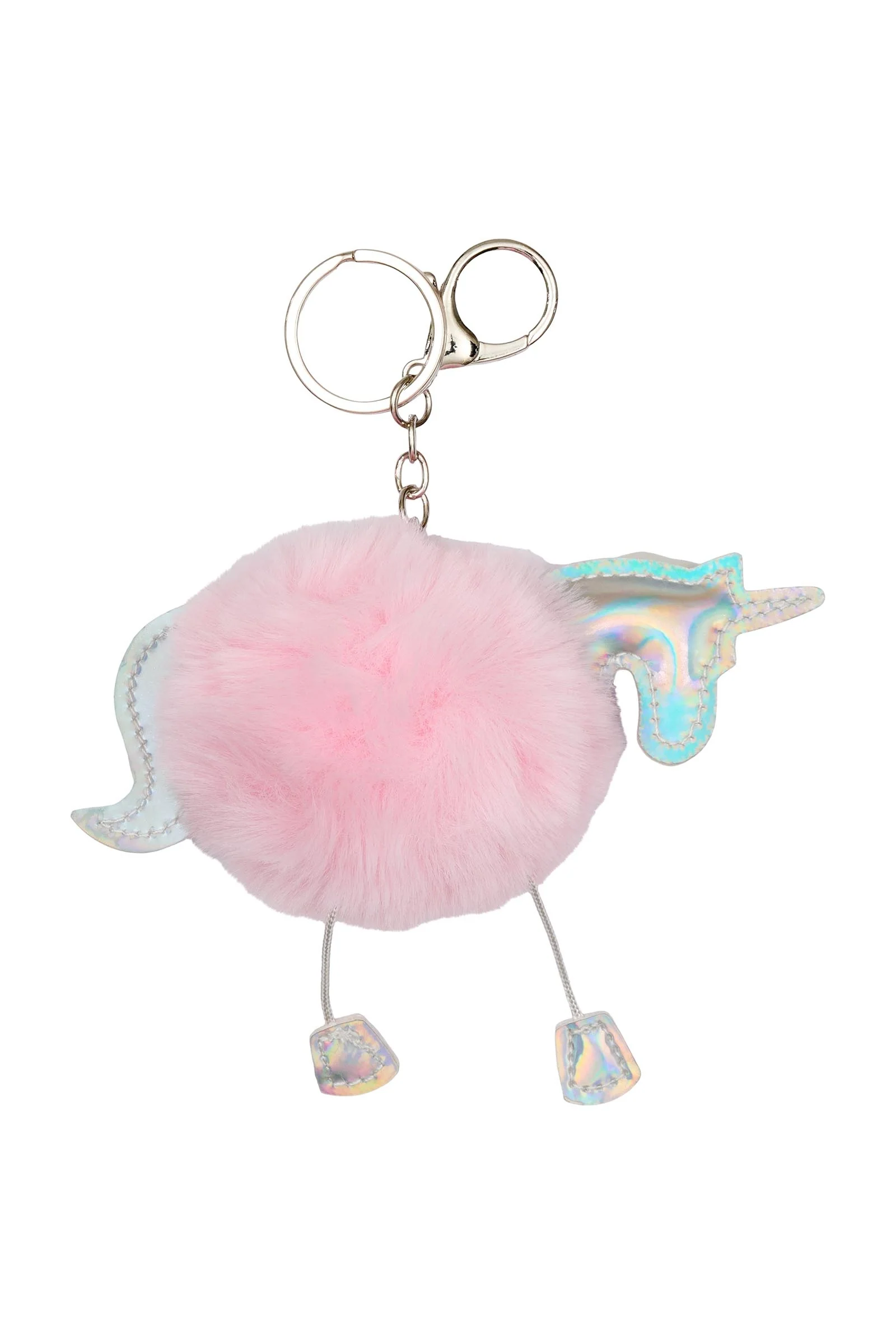 Unicorn Pompom Keychain Light Pink Rozmiar uniwersalny