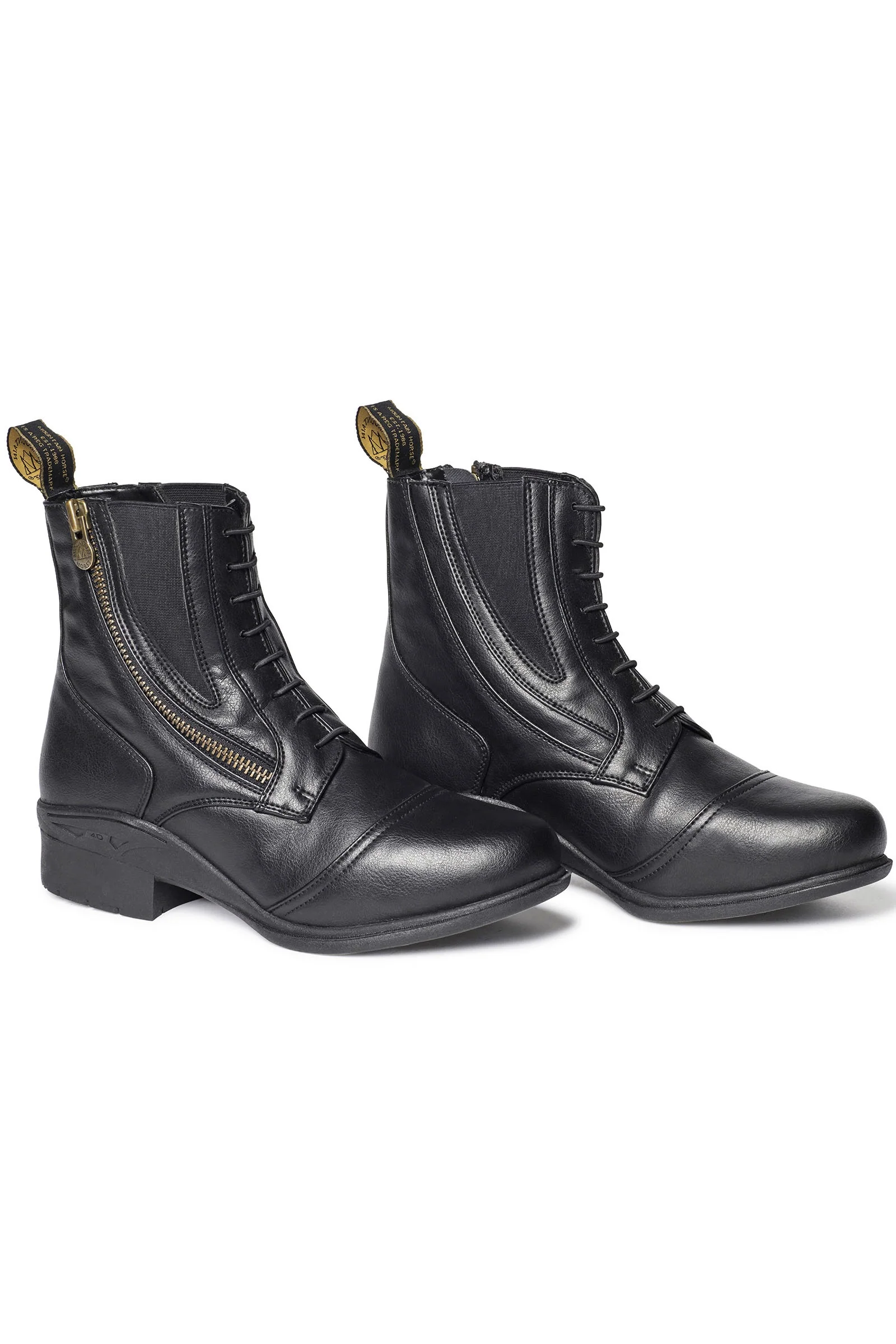 Veganza Buty Paddock z bocznym zamkiem Black 38
