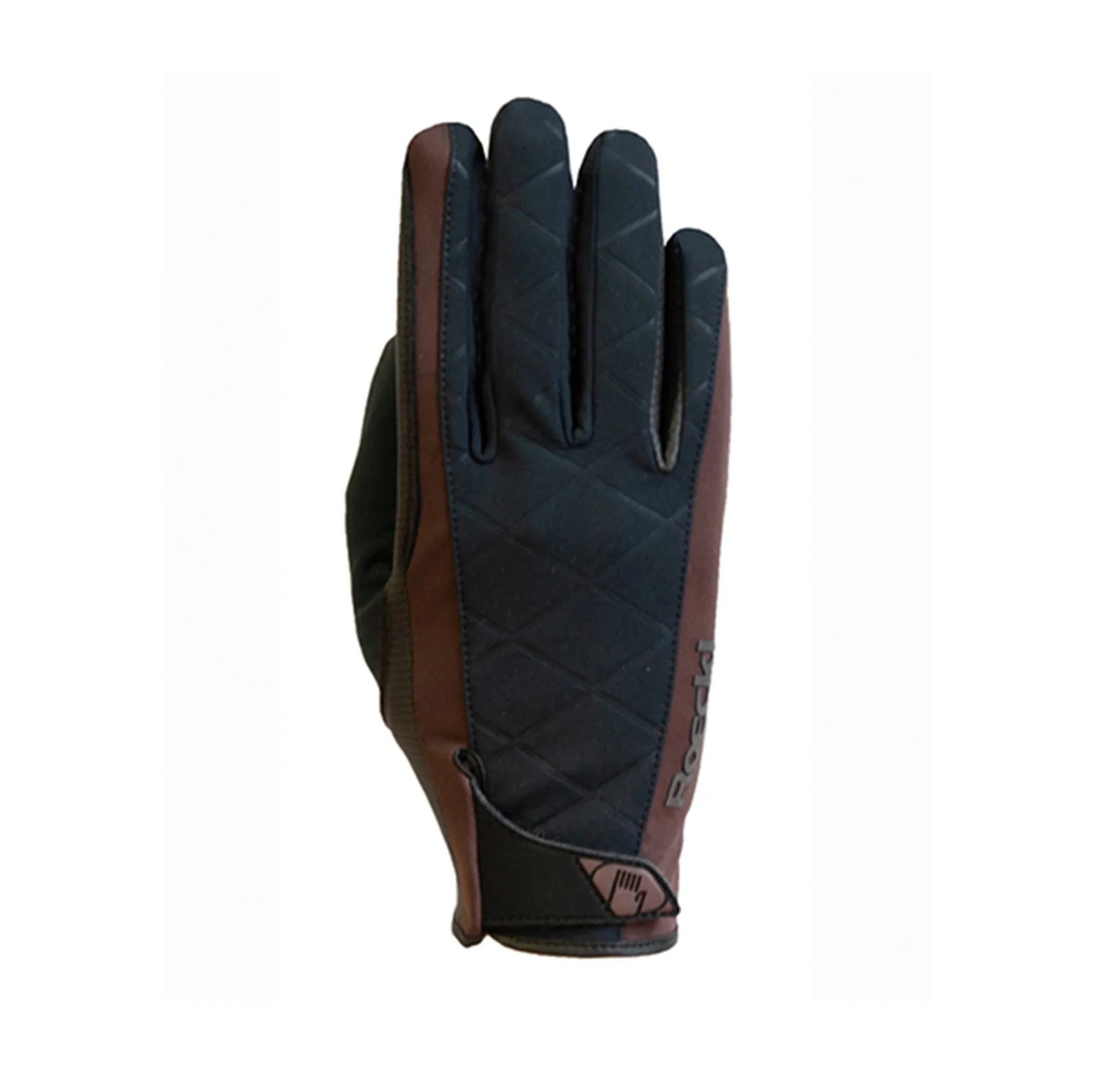 Rękawice jeździeckie WATTENS Black/Dark Brown 10