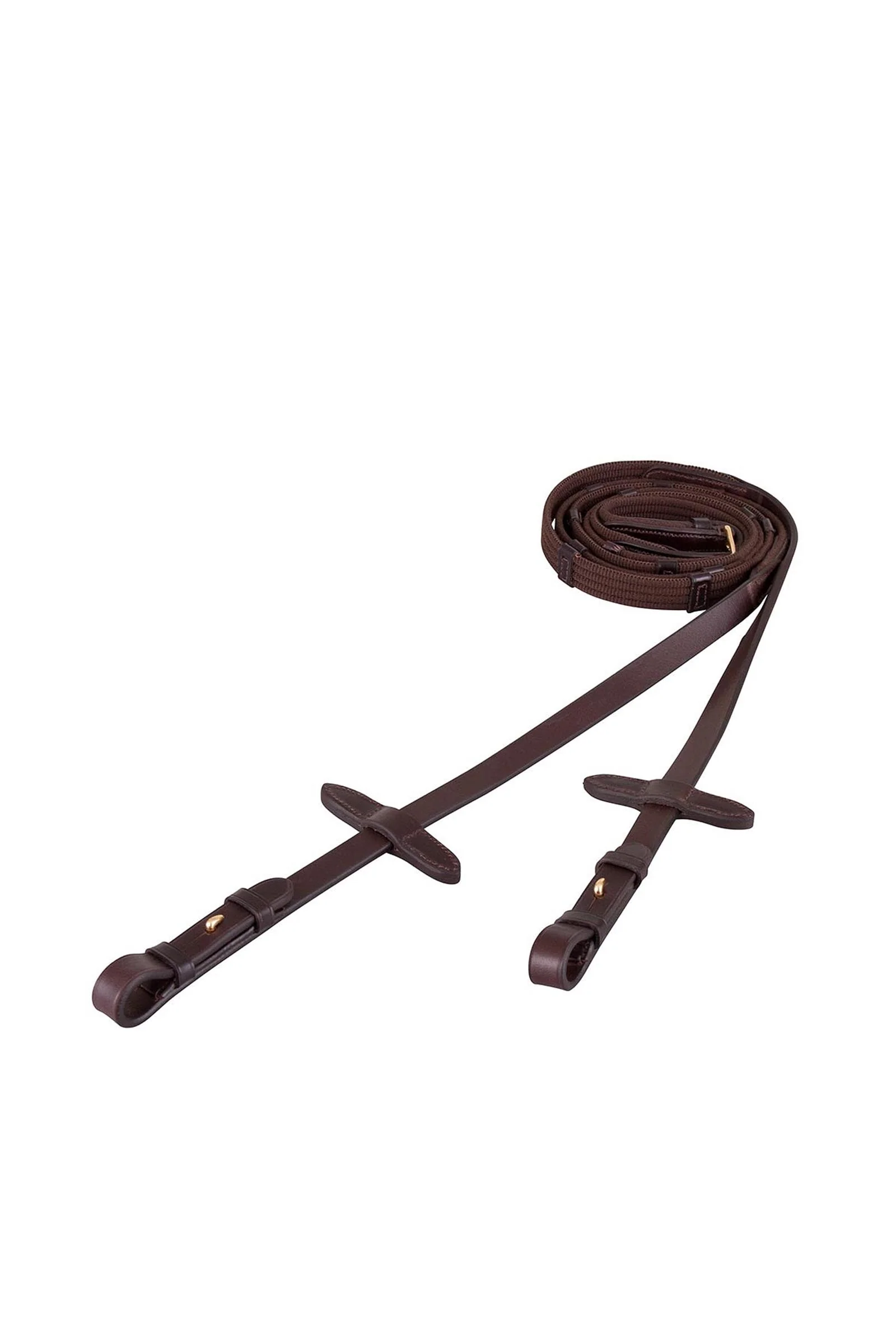 taśmowe wodze Brown/Gold P