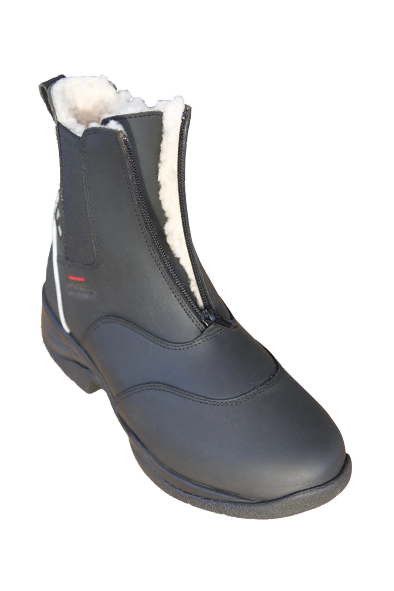 Zimowe buty jeździeckie z podszyciem z jagnięcej skóry Black 37
