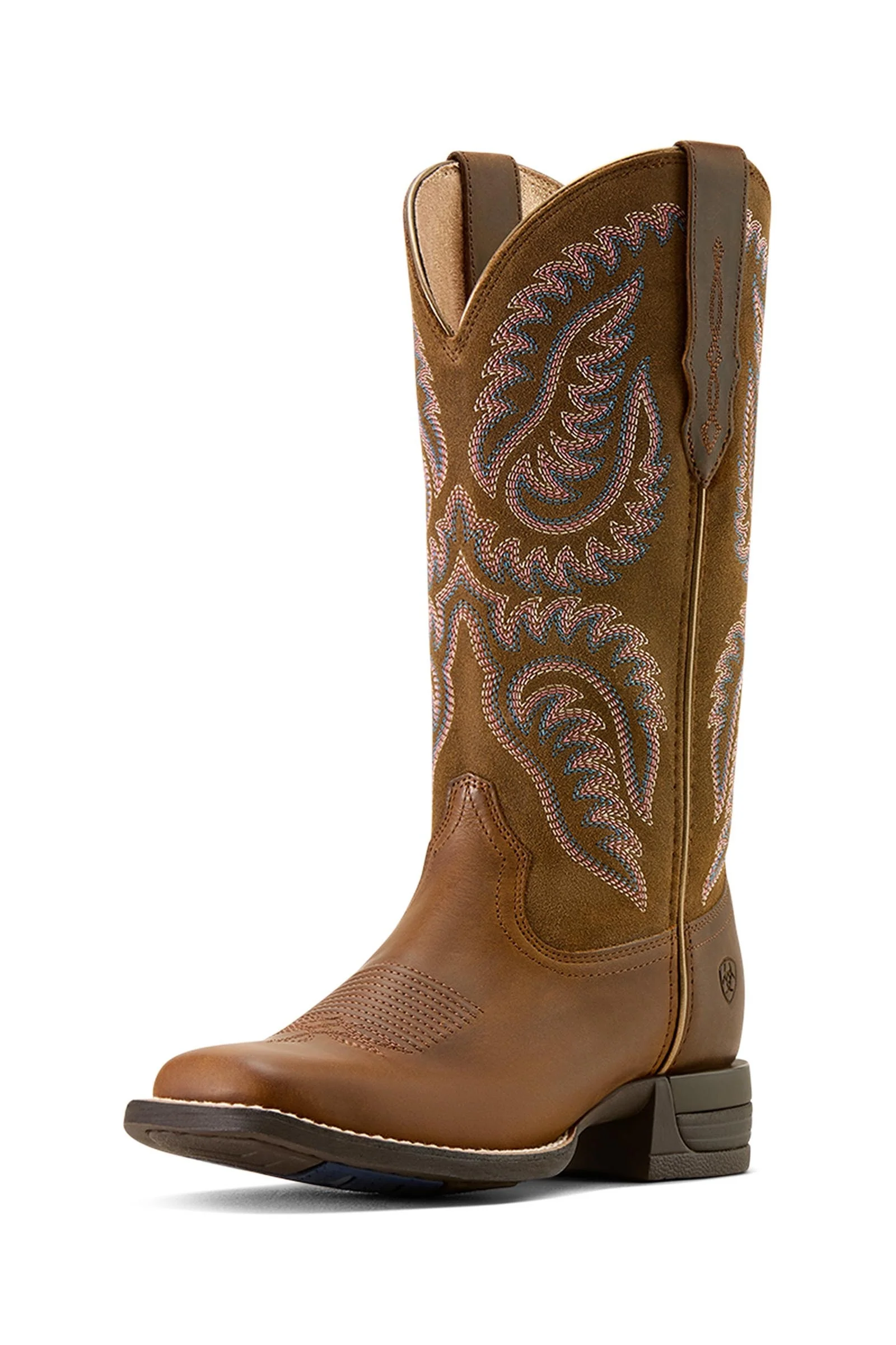 Damskie Cattle Caite westernowe buty z szerokim kwadratowym noskiem Distressed Brown 38
