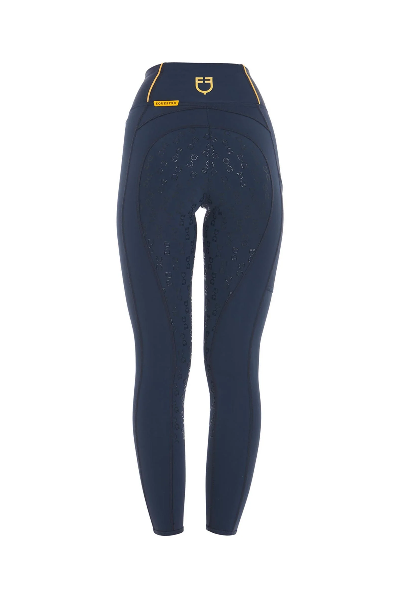 damskie legginsy jeździeckie z podszewką fleece i full gripem Navy Blazer M