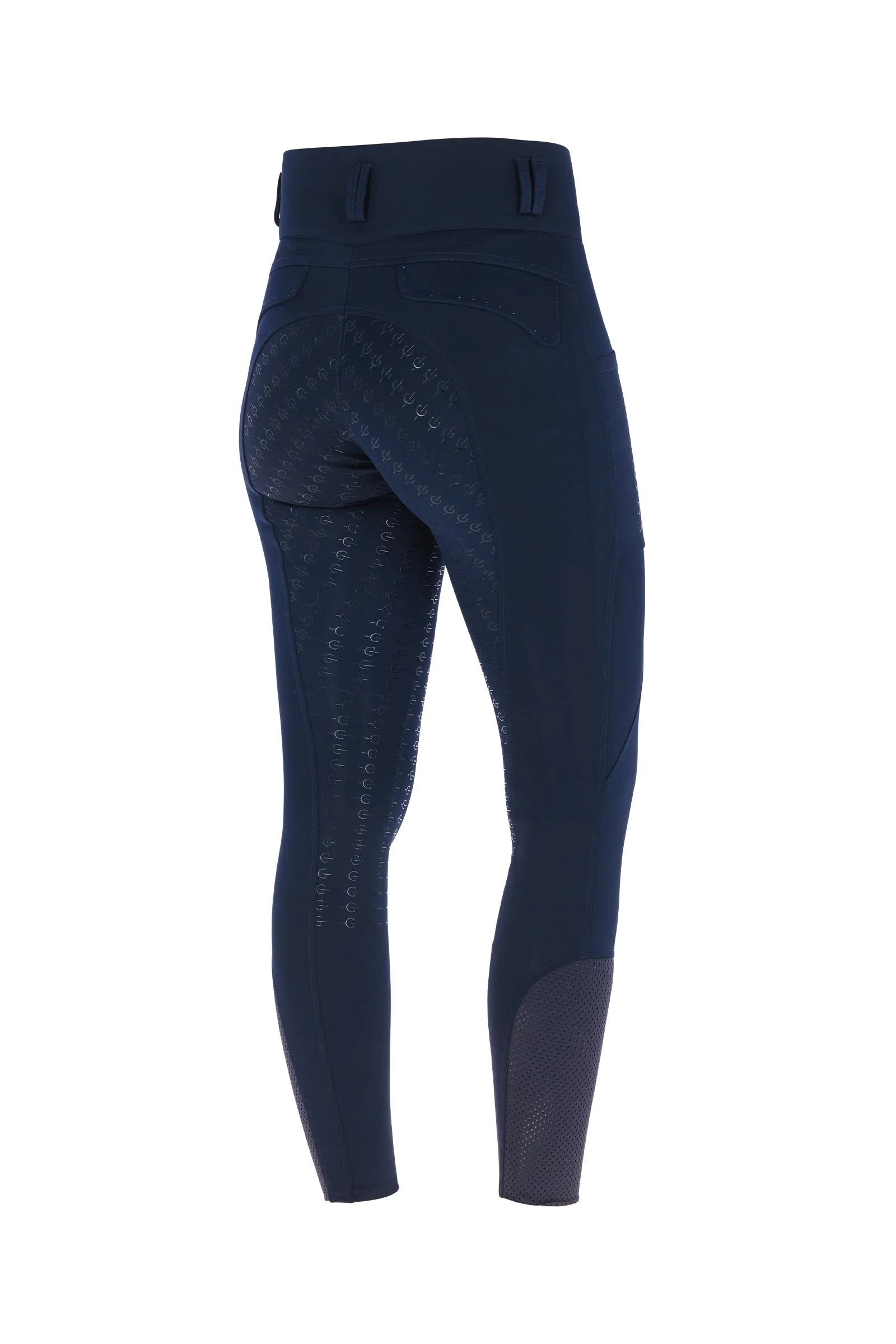damskie bryczesy z wysokim stanem i pełnym gripem Dark Navy 38