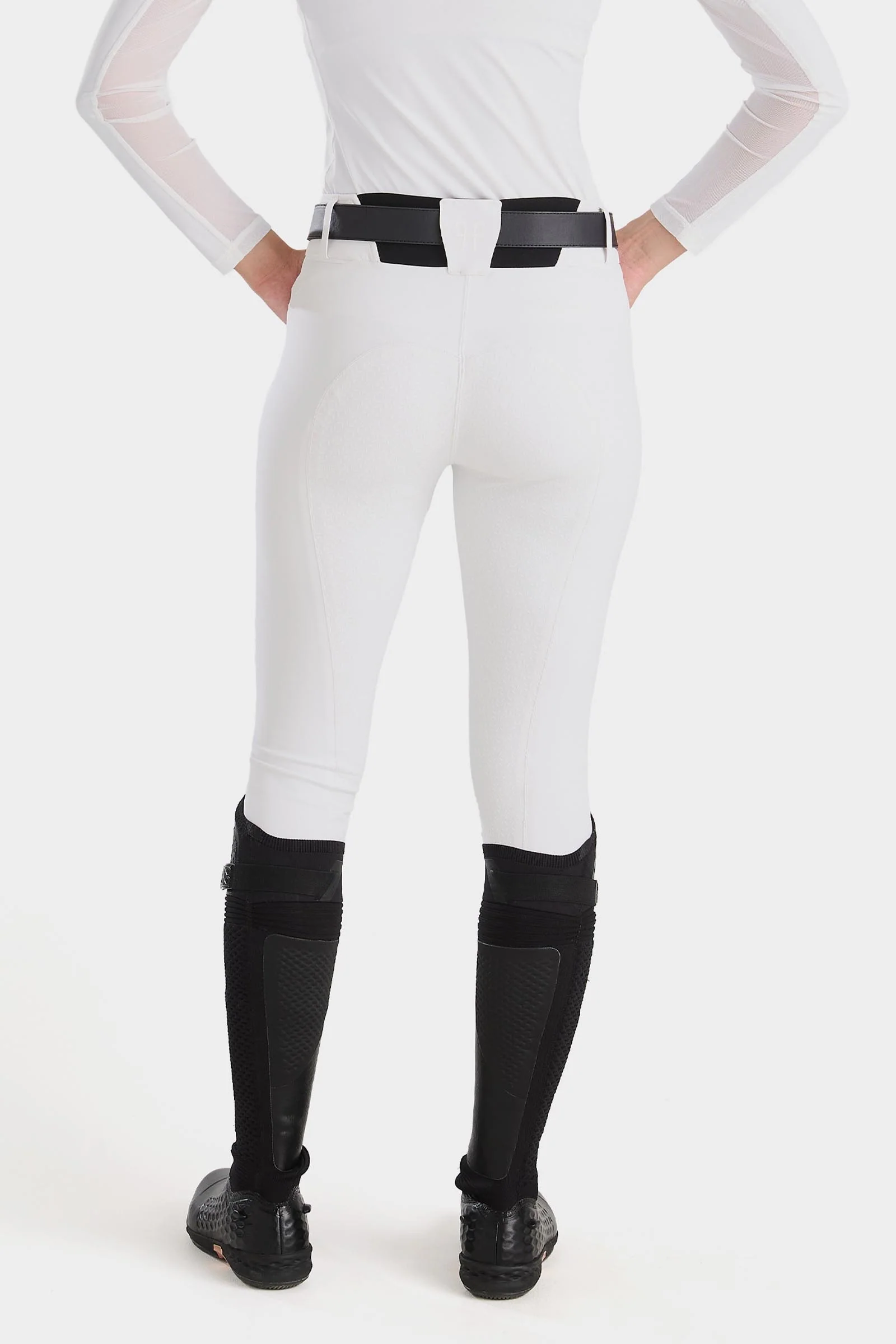 Bryczesy damskie X-Prime z pełnym lejem White 30