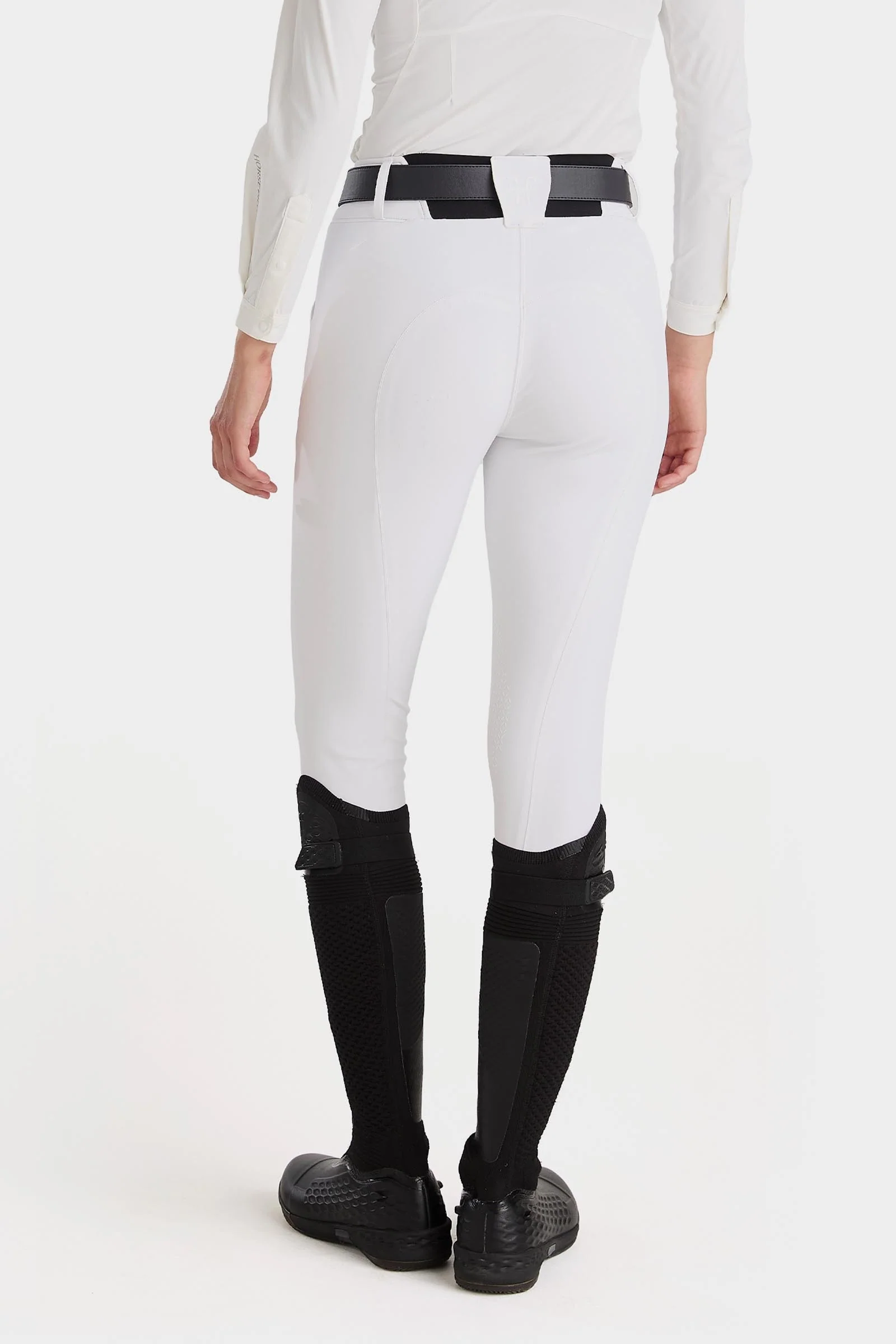 Bryczesy damskie X-Prime z lejem na kolanach White 32